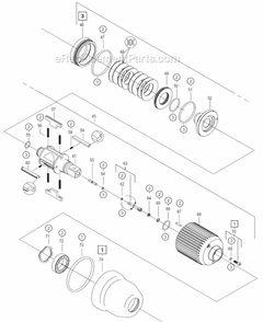Page B Diagram and Parts List for 400PHF356  Cleco Ratchet