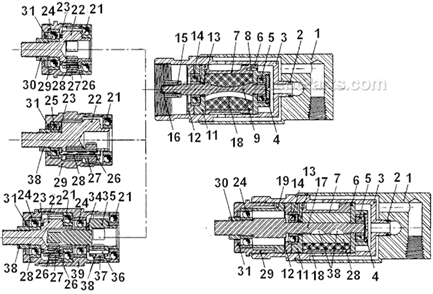 Page A Diagram and Parts List for 41MFN907M  Cleco Power Motor