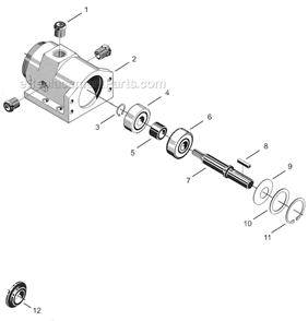 Page C Diagram and Parts List for 41N043M  Cleco Power Motor