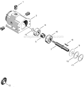 Page C Diagram and Parts List for 41N236M  Cleco Power Motor