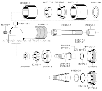 Page A Diagram and Parts List for 45RNB-3P-4  Cleco Ratchet