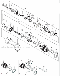 Part Location Diagram of 541044 Cleco Pinion Adapter