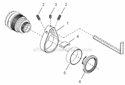 Page D Diagram and Parts List for 48CAE135MH4B  Cleco Ratchet