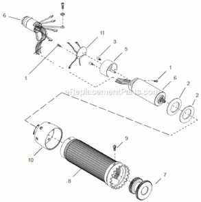 Page B Diagram and Parts List for 48CAE135S461  Cleco Ratchet