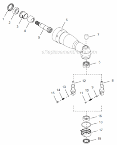 Page D Diagram and Parts List for 48CAE15AL3B  Cleco Ratchet