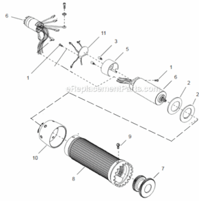 Part Location Diagram of 207401 Cleco Splined Spacer