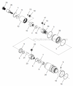 Page C Diagram and Parts List for 48CAE230AX6  Cleco Ratchet