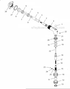 Page E Diagram and Parts List for 48CAE230S461  Cleco Ratchet