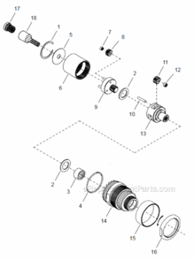 Page C Diagram and Parts List for 48CAE90AH4B  Cleco Ratchet