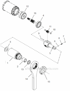Page E Diagram and Parts List for 48CPE125D4B  Cleco Ratchet