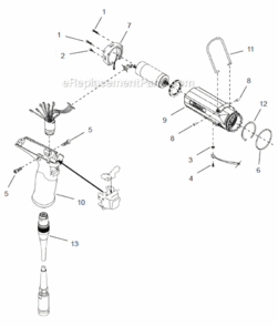 Part Location Diagram of 207338C Cleco Bottom Handle