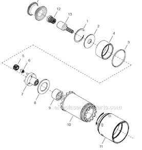 Page D Diagram and Parts List for 48CPE65D4B  Cleco Ratchet