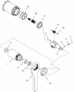 Part Location Diagram of 543457 Cleco Idler Gear