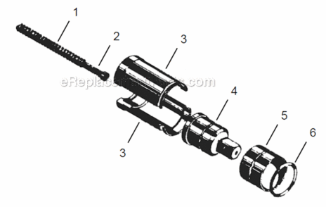 Page F Diagram and Parts List for 48CSE2503ZA  Cleco Ratchet