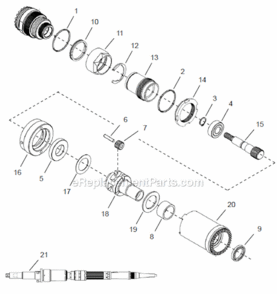 Page D Diagram and Parts List for 48CSE2503ZB  Cleco Ratchet