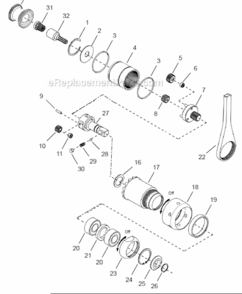 Page C Diagram and Parts List for 48CSE48D3B  Cleco Ratchet