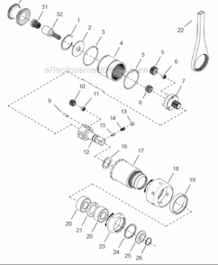 Page C Diagram and Parts List for 48CSE48D3  Cleco Ratchet