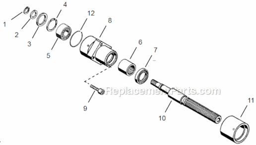 Part Location Diagram of 918053 Cleco Needle Sleeve