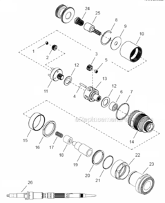 Page C Diagram and Parts List for 48CSE702ZA  Cleco Ratchet