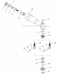 Page D Diagram and Parts List for 48EA58AM4  Cleco Ratchet