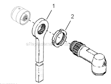 Page F Diagram and Parts List for 48EA75F3  Cleco Ratchet