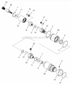 Page C Diagram and Parts List for 48EAE230F4  Cleco Ratchet
