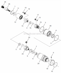 Page C Diagram and Parts List for 48EAE230S461  Cleco Ratchet