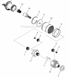 Page C Diagram and Parts List for 48EC30C1  Cleco Ratchet