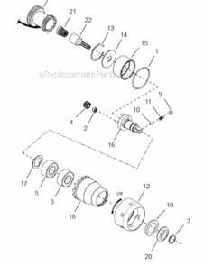 Page C Diagram and Parts List for 48ES12D2B  Cleco Ratchet