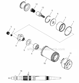 Page C Diagram and Parts List for 48ES12ZA  Cleco Ratchet