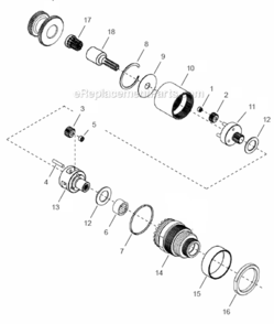 Page C Diagram and Parts List for 48ES2503ZB  Cleco Ratchet