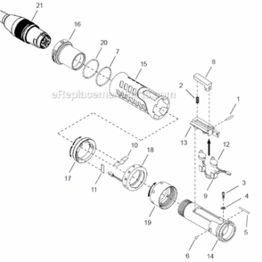 Page A Diagram and Parts List for 48ES271ZA  Cleco Ratchet