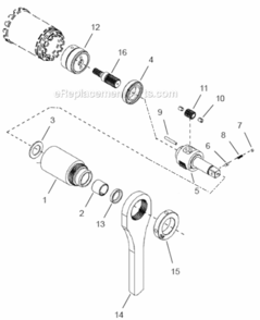 Page D Diagram and Parts List for 48ESE125D4  Cleco Ratchet