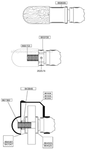 Page C Diagram and Parts List for 5120BHL-P  Cleco Angle Grinder