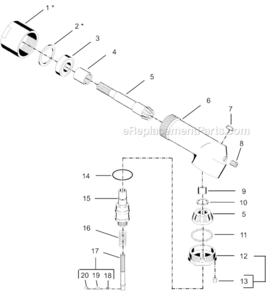 Part Location Diagram of 204347 Cleco Clamp Ring