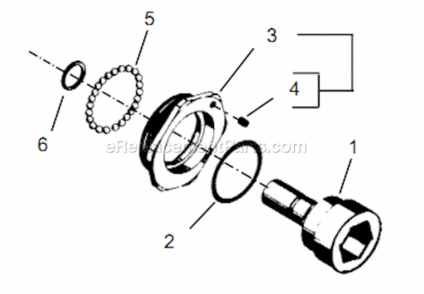 Part Location Diagram of 861606 Cleco Spindle (Flush)(Short Projection) Conversion Kit 5/8"