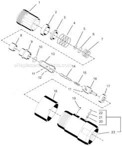 Part Location Diagram of 201312 Cleco Gearing Assembly