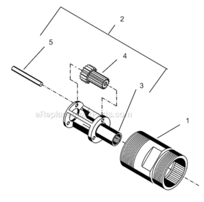 Part Location Diagram of 861493 Cleco Gearing Assembly