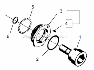 Page T Diagram and Parts List for 55NL-3T-4  Cleco Ratchet