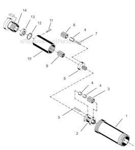 Page I Diagram and Parts List for 55NL-3T-4  Cleco Ratchet