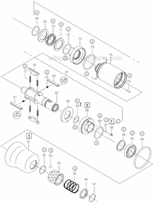 Page C Diagram and Parts List for 55PHL604  Cleco Ratchet