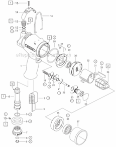 Page A Diagram and Parts List for 55PHL60Q  Cleco Ratchet