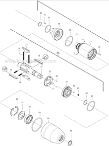 Page C Diagram and Parts List for 55PTHD603  Cleco Ratchet