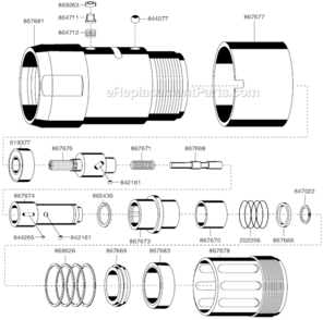 Page B Diagram and Parts List for 55RNAL-3-4  Cleco Ratchet