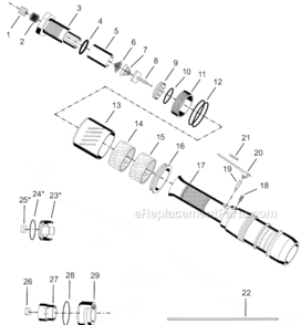 Page A Diagram and Parts List for 55RNL-2T-4  Cleco Ratchet