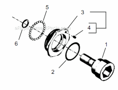 Page T Diagram and Parts List for 55RNL-2T-4  Cleco Ratchet