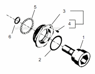 Page T Diagram and Parts List for 55RNL-3T-4  Cleco Ratchet