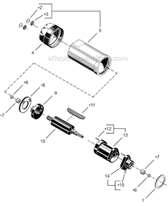 Page A Diagram and Parts List for 60R202M  Cleco Power Motor