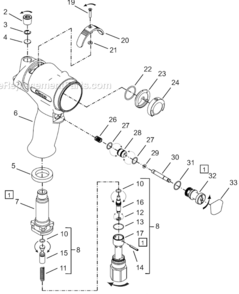 Page A Diagram and Parts List for 64TTK140D4  Cleco Ratchet
