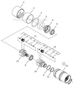 Part Location Diagram of 301701 Cleco Muffler Kit
